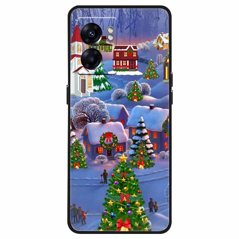 For OPPO Realme C33 Case C30s Christmas Silicone Soft TPU Cover Cases for Realme 9 Pro Plus Coque Realme8 5G New Year Gift Funda