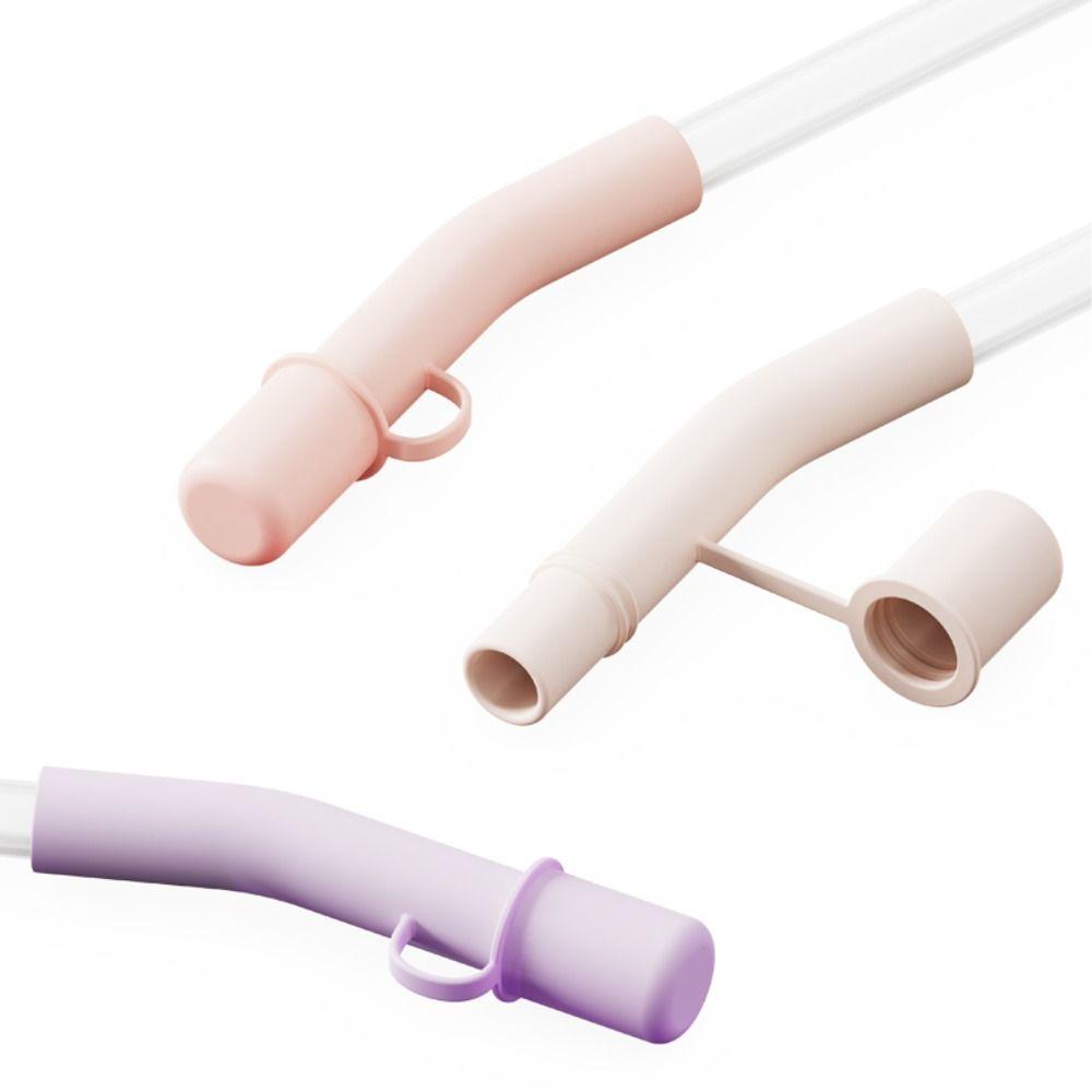 3Pcs Silicone Straw Extended Cover Cap Reusable Straw Tips Cover New Straw Topper for Stanley Cup
