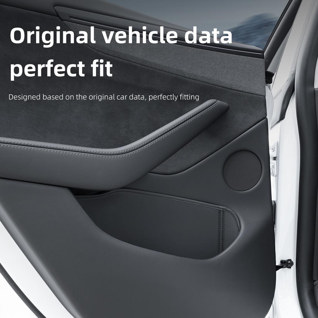 For Tesla Model Y Juniper Model 3 Highland Door Side Storage Box Full-Cover Front and Rear Interior Storage Box Accessories