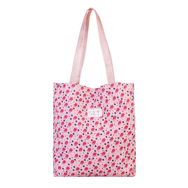

Camping small fresh women s bag versatile snack bag handbag retro floral large capacity shoulder bag women рожевий
