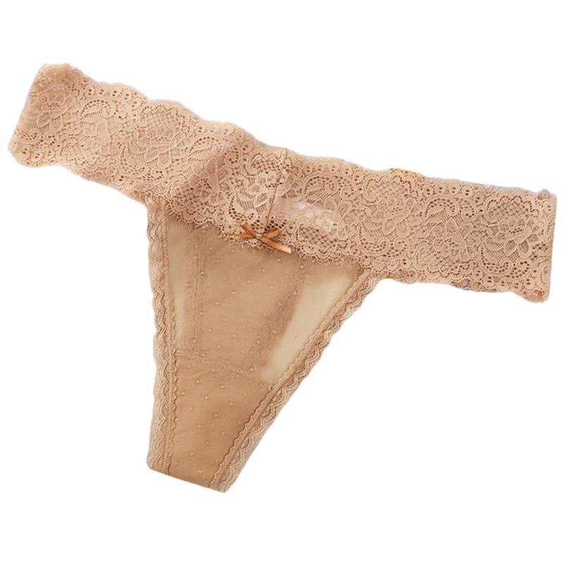 Sexy Hüfthebende Spitzen-Slips mit niedrigem Bund, atmungsaktive Dreieck-Damen-Slips