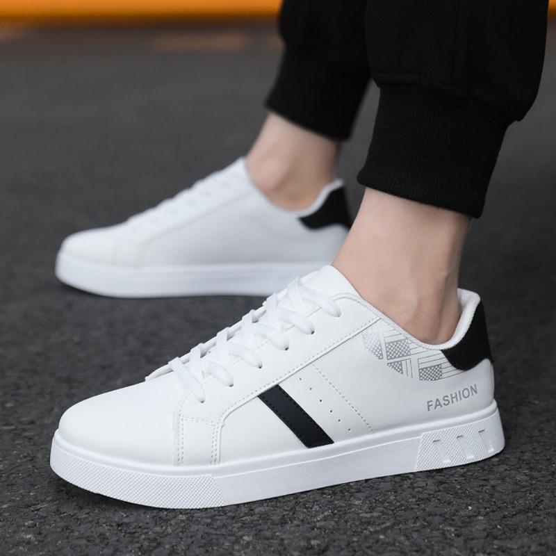Luksusowa Marka Męskie Casualowe Skórzane Buty Wiosna Nowość Gorąca Sprzedaż Wszechstronne Sneakersy Moda Męskie Wulkanizowane Buty Płaskie Buty Para Hombre