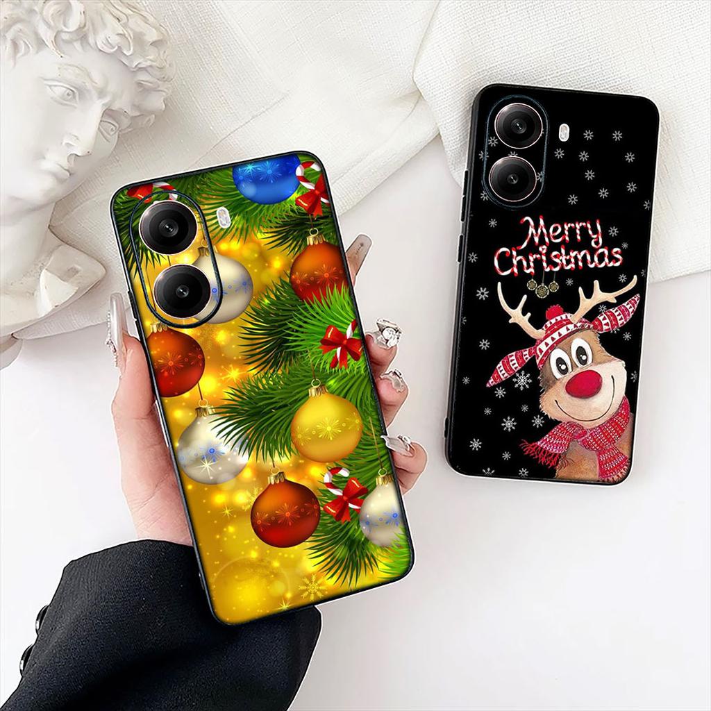 Snowman Merry Christmas Snow Tree Deer Gift Cover for Samsung Galaxy S25 Edge S24 S23 FE Plus Ultra A16 A15 A55 A57 5G Case