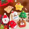 Plush Brooch Pin Christmas Theme Cartoon Brooch Soft and Lovely Padded Brooche Pin for Holiday Gifting Bag Ornament