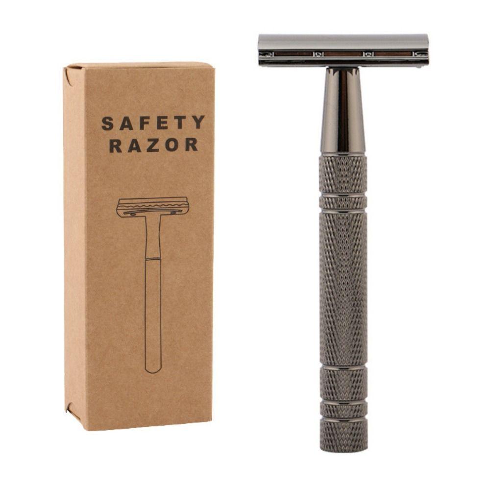 Rose Gold Silver Portable Hair Removal Tool Male Handle Womens Classic Men Shaving Manual Shaver Safety Razor Double Edge Razor