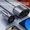 326W 6-in-1 Fast Car Charger Dual USB+PD Type-C Phone Power Socket Car Cigarette Lighter Splitter 12-24V Digital Voltmeter for Mini Starlink 4 Gens