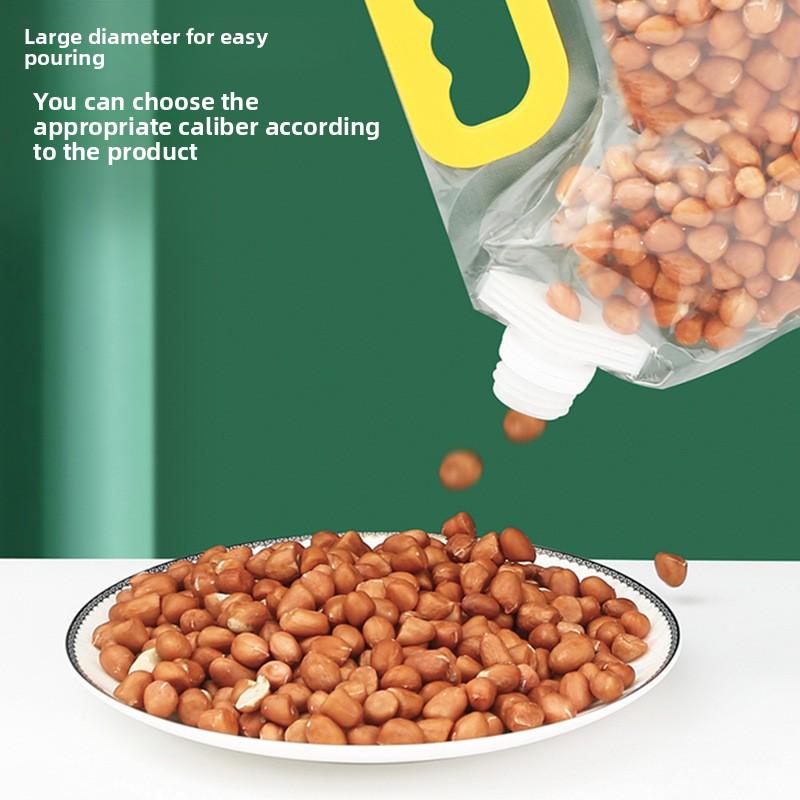 Sealed Bags for Storing Grains and Cereals, Food-grade Hand-held Spout Bags for Household Rice Packaging