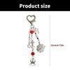 Gothics Skull Bead Keychain with Spiders Designs Sturdy Resin Crafted Fashion Accessory for Trendsetters Daily Use