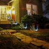 Solar Peacock Crackle Ball Garden Light