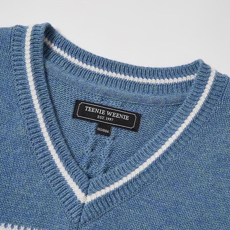 Teenie Weenie Women's Bear Letter Knit Sweater