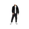 Nike Sportswear Swoosh FW22 Faux Fur Mink Velour Collar Zip Jacket Men Outerwear Black DH6685-011