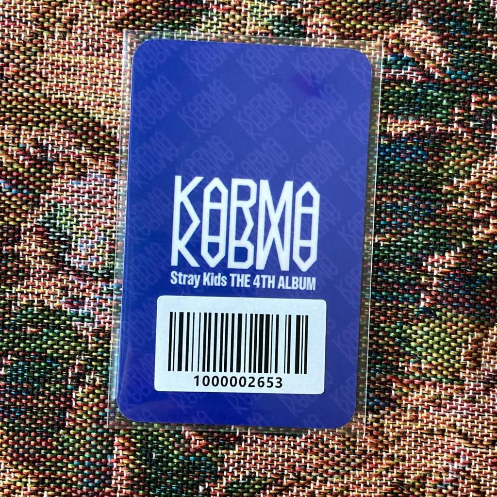 [USED] StrayKids KARMA FANS Trading Card Changbin 1 Piece