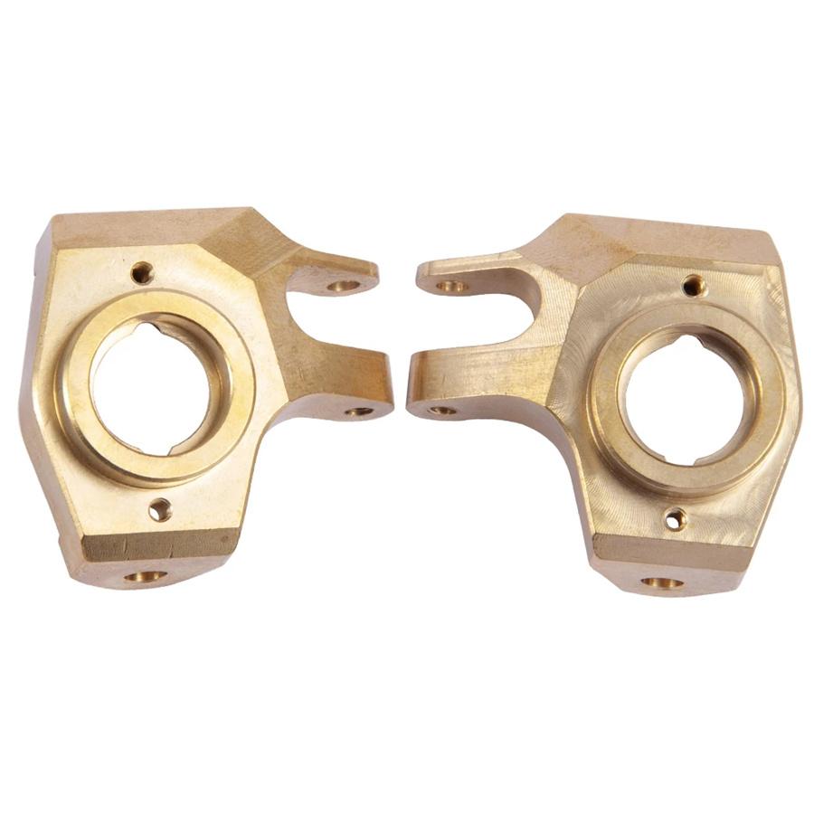 1 Pair Brass Heavy Duty Front Steering Knuckle For 1/10 RC Axial SCX10 II 90046