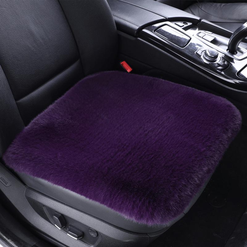 

Thick Winter Plush Heated Car Seat Cushion - No Backrest, Single Seat Pad