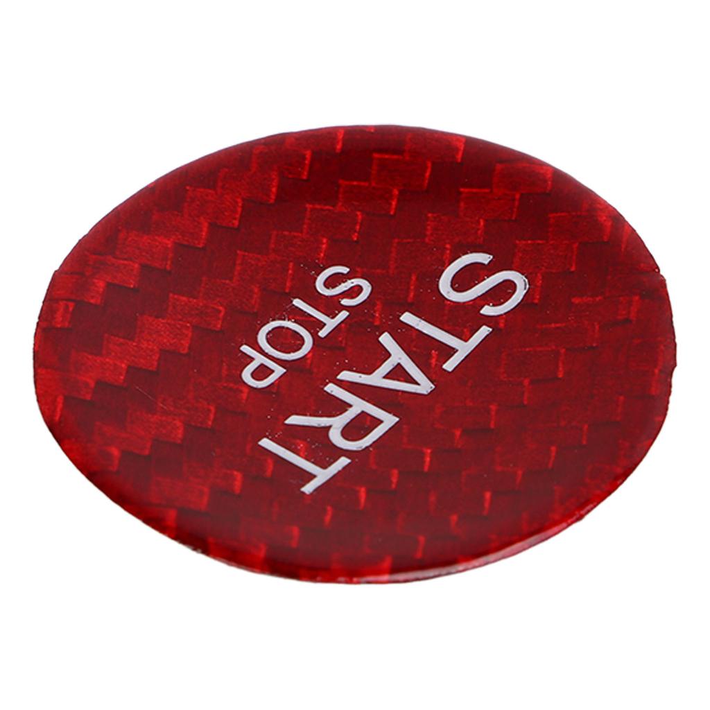 Engine Start Stop Button Cover Carbon Ignition Starter Sticker Replacement for 408 308S 508