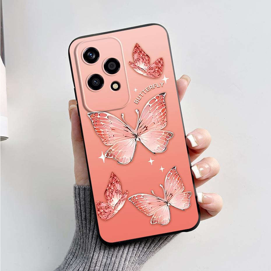 For Honor 200 Lite Case Stylish Painted Silicone TPU Phone Back Cover for Honor 200 Lite 5G Soft Case Honor200Lite 200Lite Funda