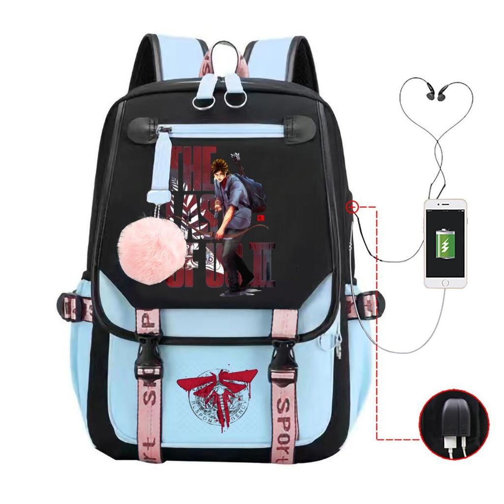 The Last of Us Printed Youth Leisure Travel Backpack Multifunctional Student School Bag