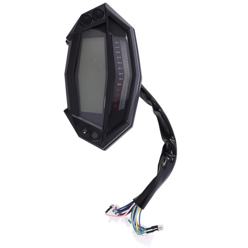 A03Z-Motorcycle Gauge LCD Speedometer Adjustable Color Tachometer Gauge For Kawasaki Z1000