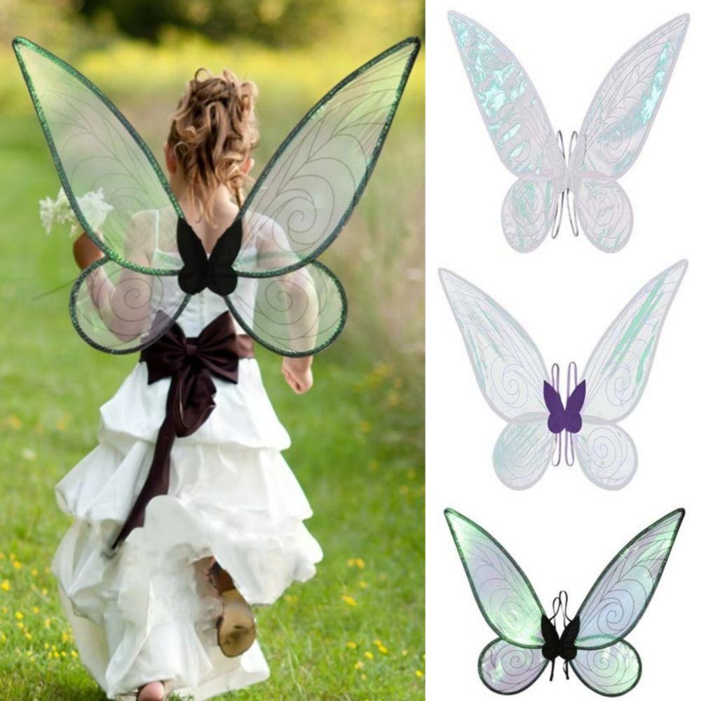 Cosplay Props Girl Butterfly Wings Organza Elf Angel Wing Fairy Wings  Party Accessories