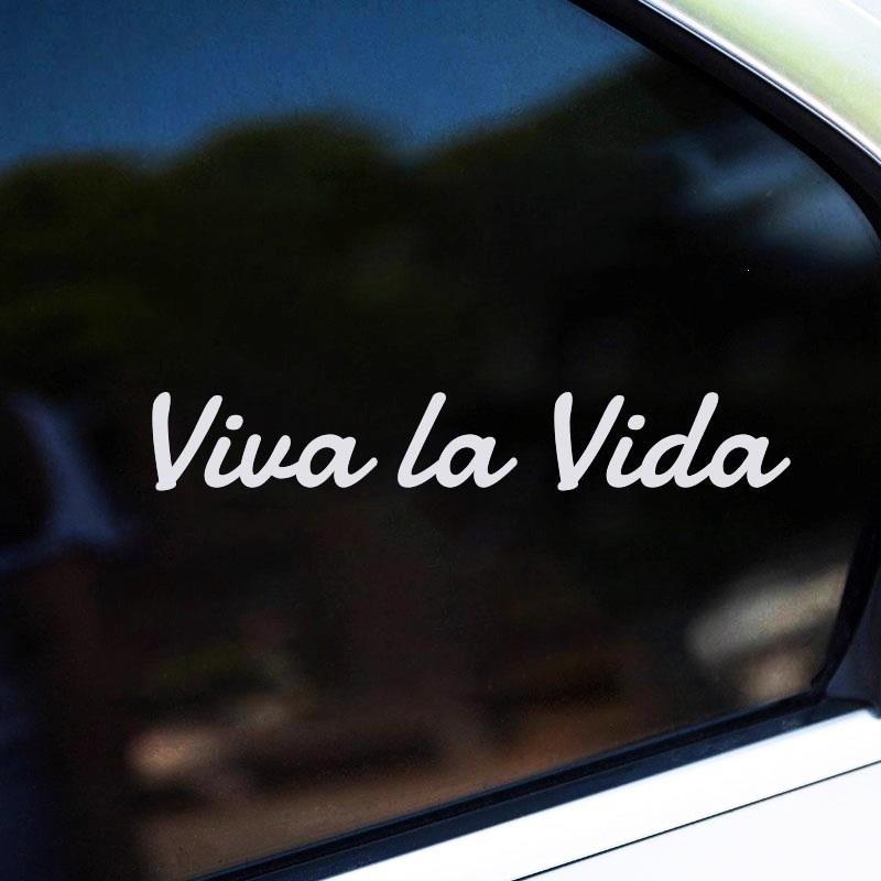 Viva La Vida Cool Stickers For Car Bumper And Door Motorcycle Helmet Street Racing Waterproof Decals
