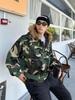 2025 Winter Men's Reversible Camouflage Streetwear Hooded Cotton Jacket