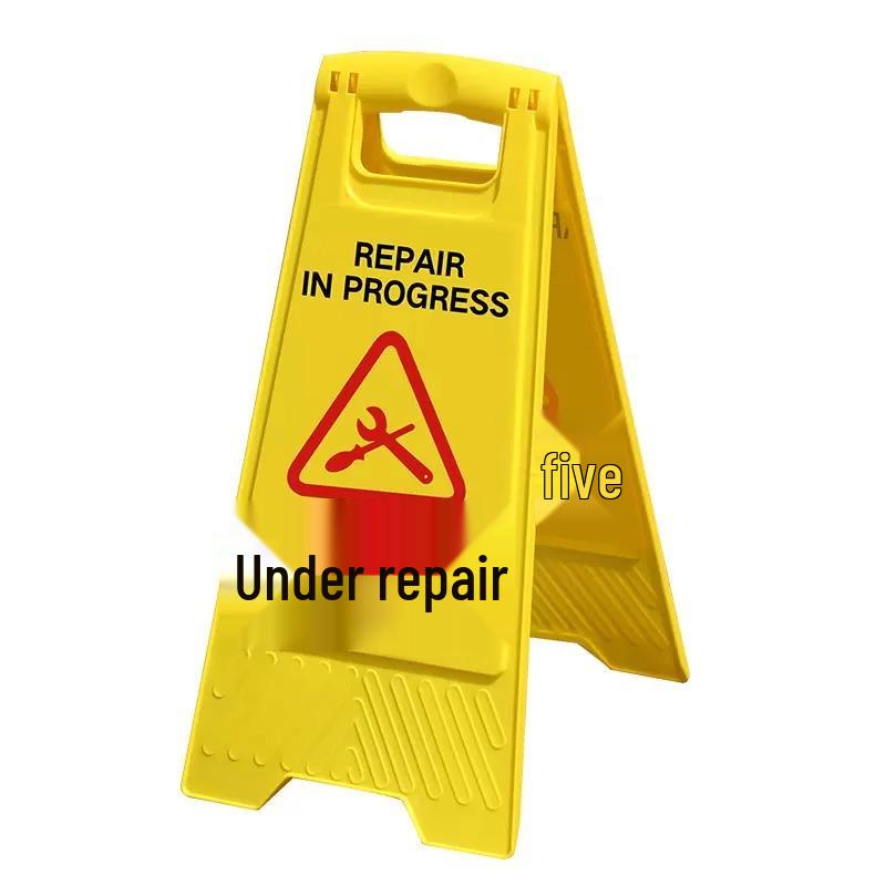 Warning A-Frame Sign: Slippery Floor, Wet Floor, Do Not Park, Under Repair
