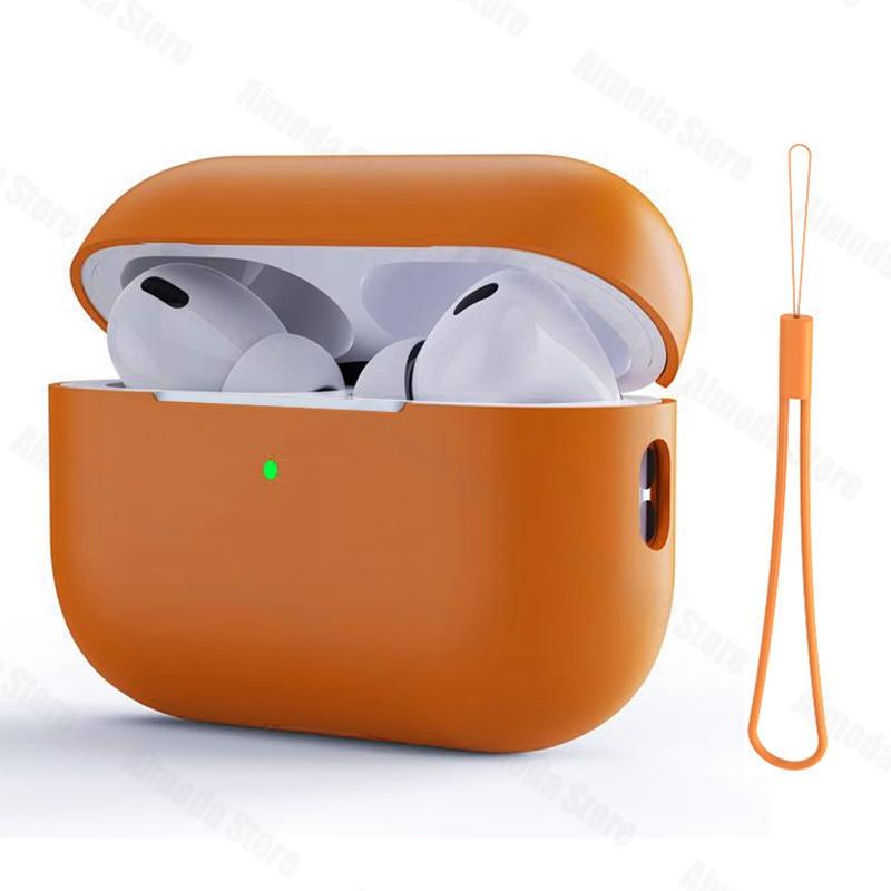 Case For Airpods Pro 2 Silicone Solid Wireless Headphone Cover For Apple Air Pod Pro2 2nd Generation Protective Shell