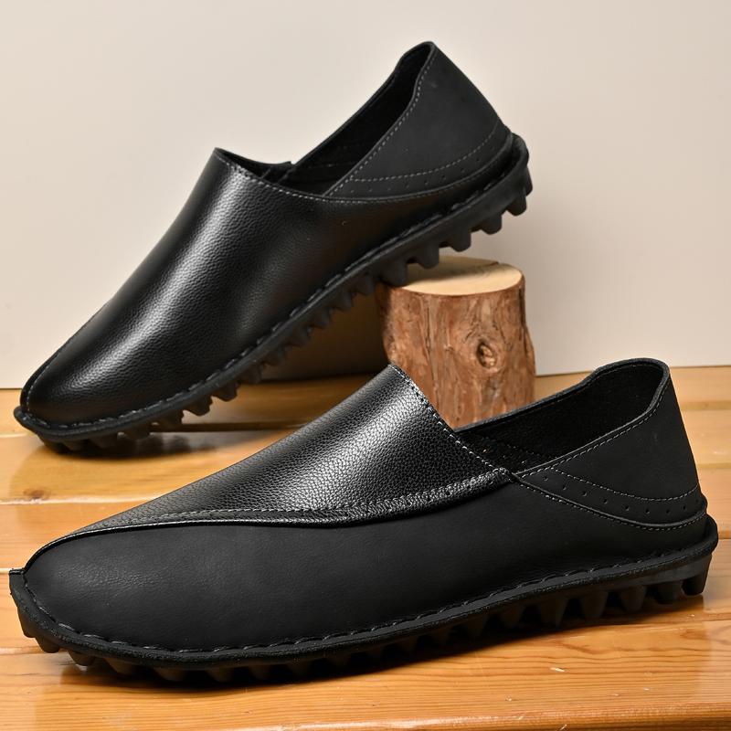 Plus Size Soft Leather Shoes Men Loafers Comfortable Casual Shoes Men Driving Shoes Moccasins Men Flats Footwear