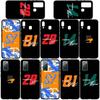 Phone Case for Samsung Galaxy S25 S24 S23 iPhone 16 15 Xiaomi Redmi Note 14 13 12 16E X 11 Pro Max OPPO Moto Huawei F1 Number No 14 81 No14 No81 Cover