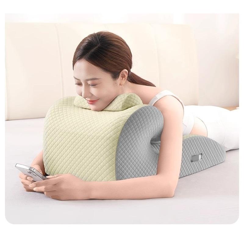 Relax Cush Pillow 2025 New Ergonomic Pillow Supports Posture In Any Position Unique Curved Design Suitable for Massage,Reading