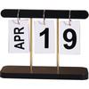 Elegant Wooden Flip Desk Calendar Ornament for Home and Office Decor