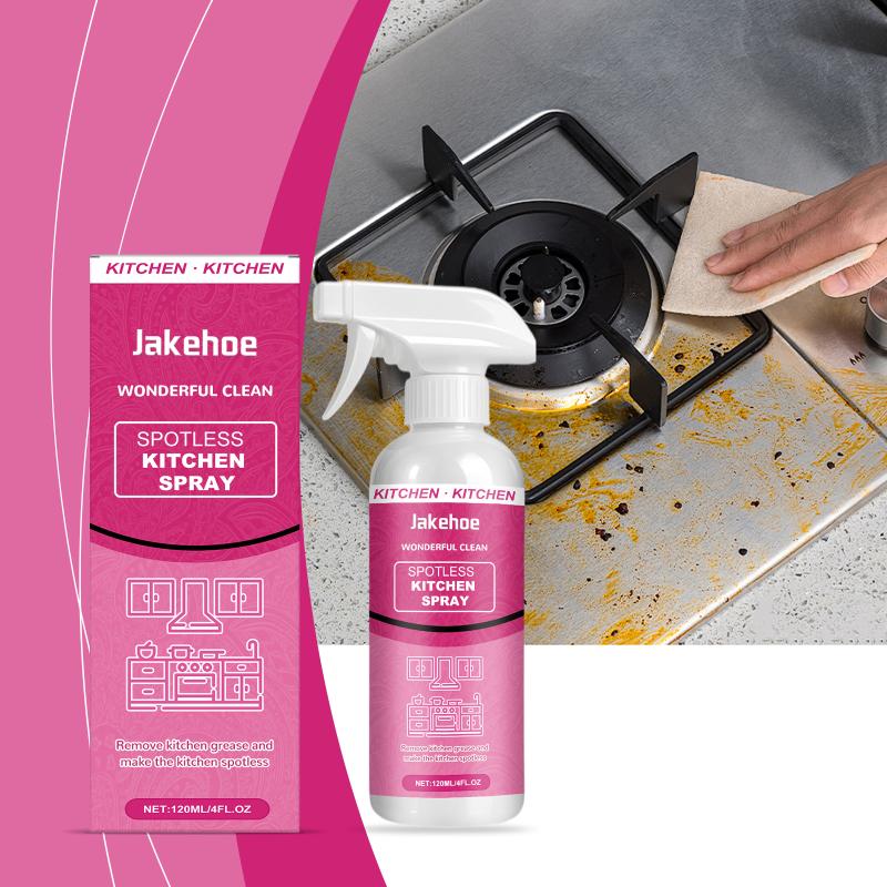 

120Ml Spotless Kitchen Cleaner Spray Quickly Dissolves Oil Stains Powerful Removes Grease Suitable For Metal Tiles Glass 1pcs