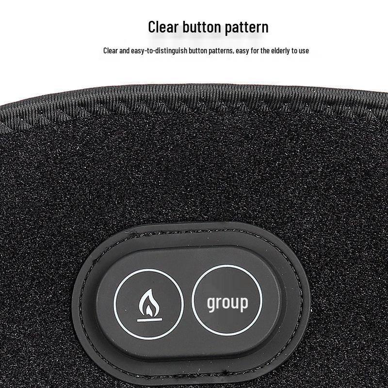 Dual-Use USB Rechargeable Hot Compress and Vibration Massager for Shoulder and Knee