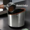 Strong Rustproof Coffee Knock Box Removable Parts Perforated Drainage Corresponding Most Espresso Machines Stainless Steel Kitchen Accessory