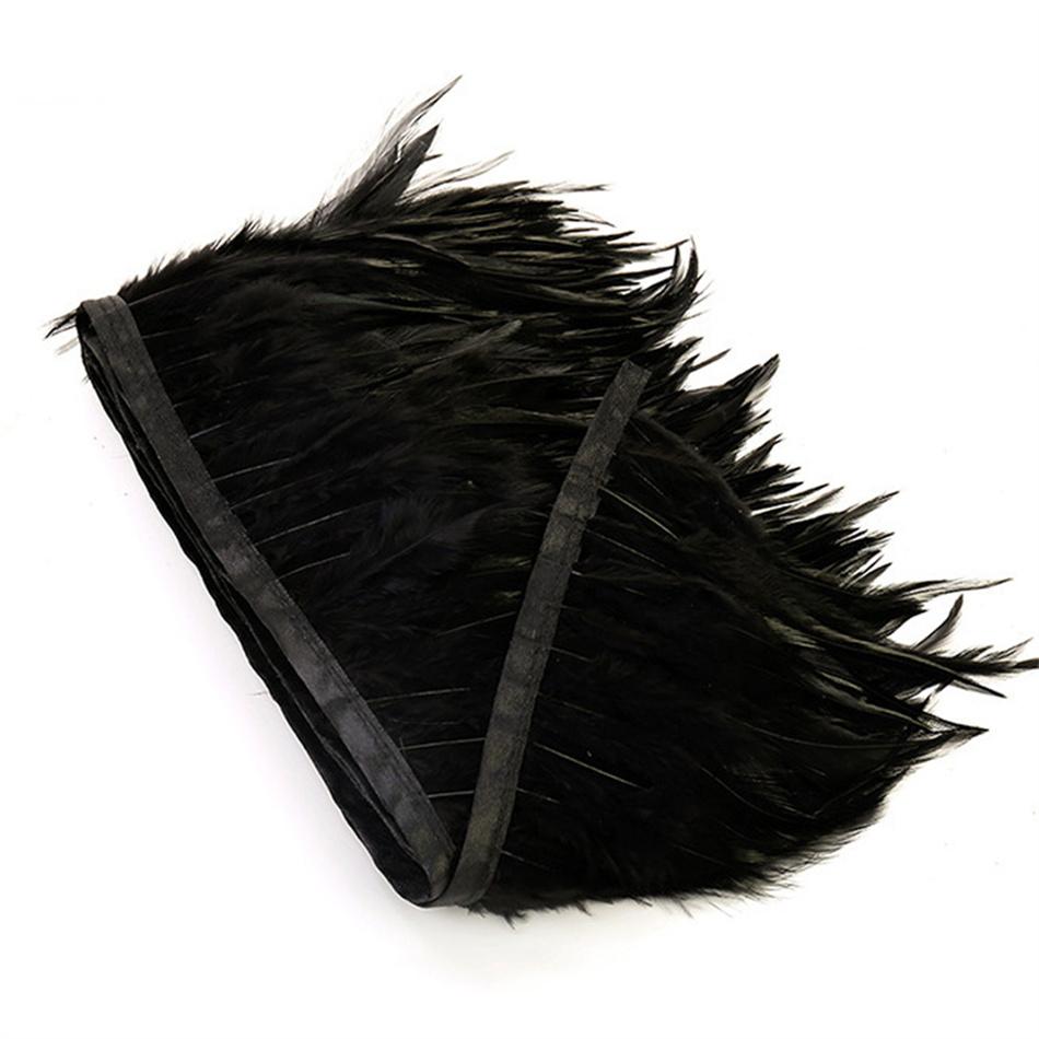 10Meters Natural  Feathers Trim Ribbon Sewing Clothes Handwork Feathers Party Wedding Plumas Crafts DIY Decoration 10-15cm