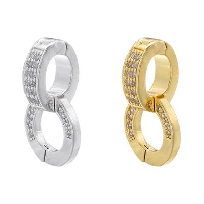 Chiusure Connettore Abbaglianti Chiusure per Gioielli Forniture per la Creazione di Gioielli Comode Chiusure a Doppio Connettore per Gioielli