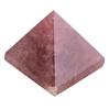 Pyramide de guérison énergétique en cristal de quartz 100 % naturel, décoration d'intérieur