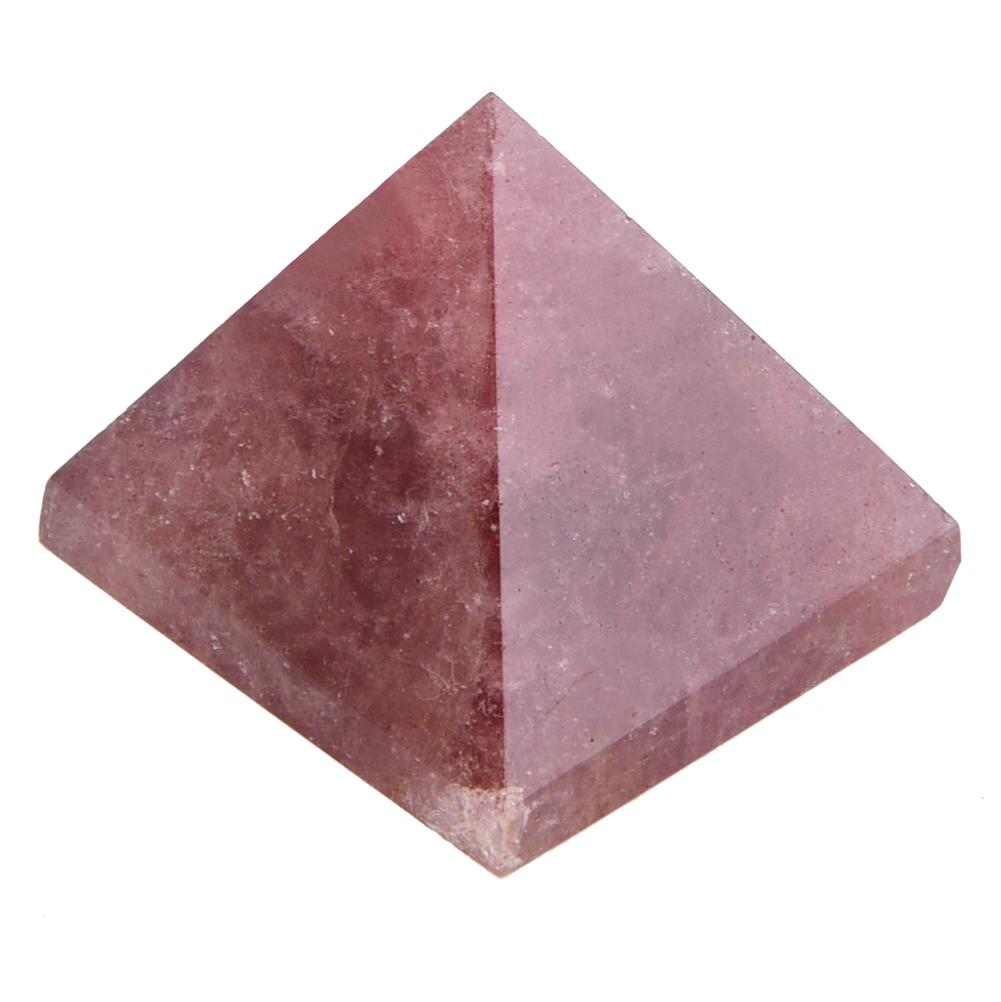 Pyramide de guérison énergétique en cristal de quartz 100 % naturel, décoration d'intérieur