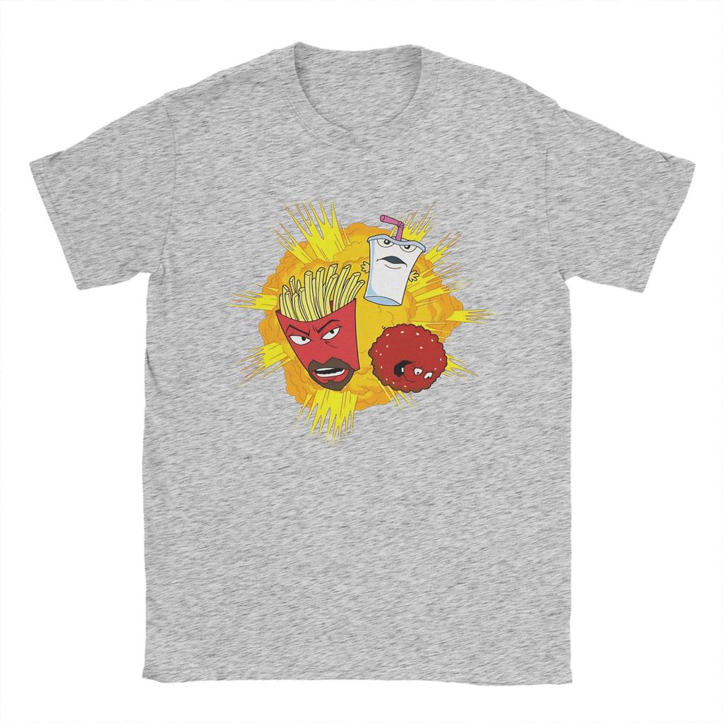 Aqua Teen Hunger Force Pure Cotton T Shirt For Unisex Beach Streetwear T Shirts O-Neck Novelty Tees Big Size Casual Tops