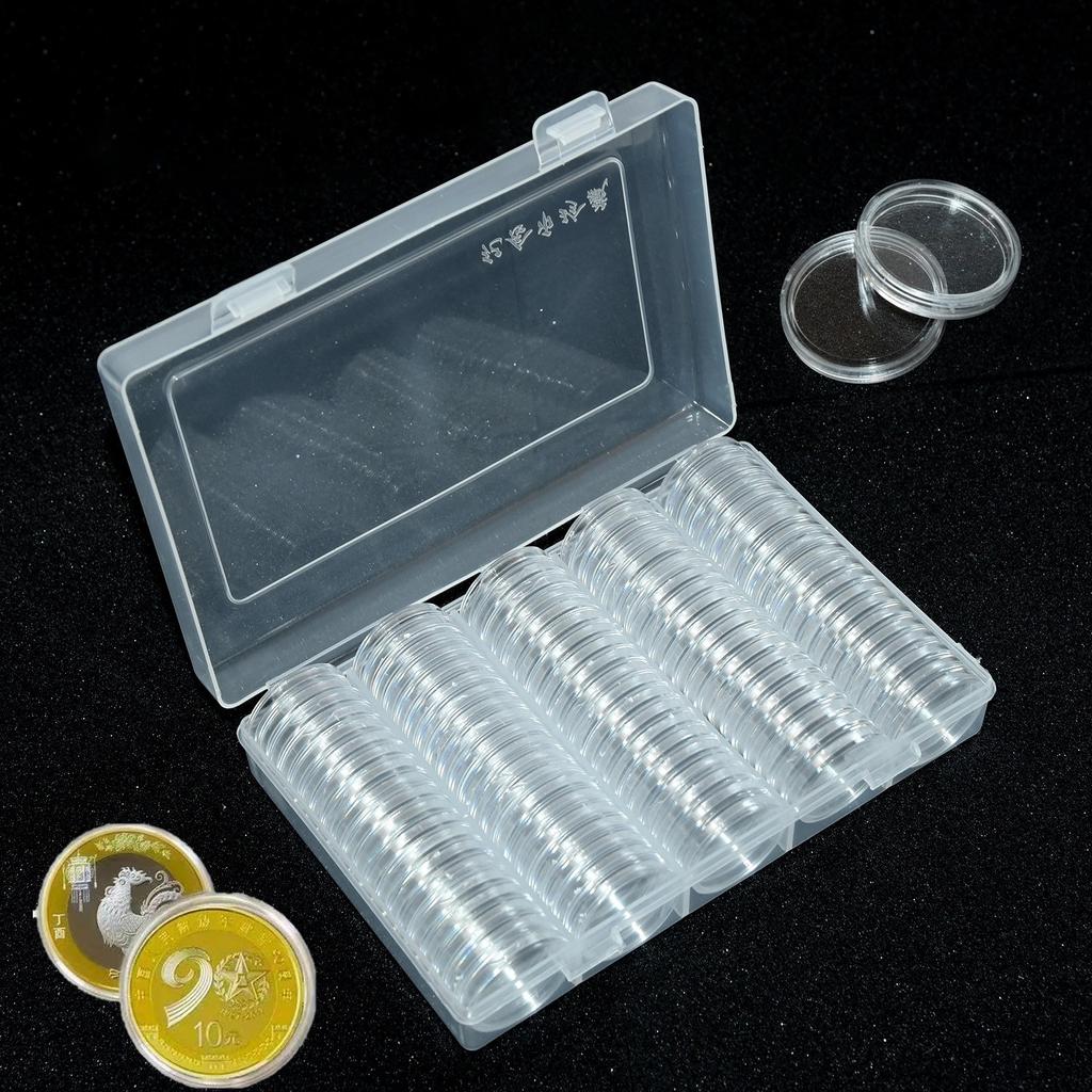 Coin Box Case Display Collectible Organizer Clear Supplies High quality