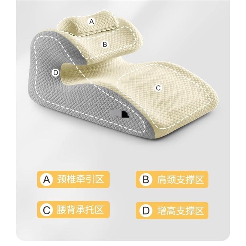 Relax Cush Pillow 2025 New Ergonomic Pillow Supports Posture In Any Position Unique Curved Design Suitable for Massage,Reading