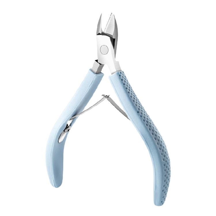 Stainless Steel Full Jaw Cuticle Shears Clippers Comfortable Rubber Handle Trimmer Professional Nail Care Tool