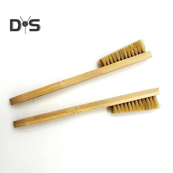 Kletterbürste mit langem Holzgriff, dicken Wildschweinborsten, tragbar, Reinigungswerkzeug für die Kletter- und Boulderbürste im Innen- und Außenbereich