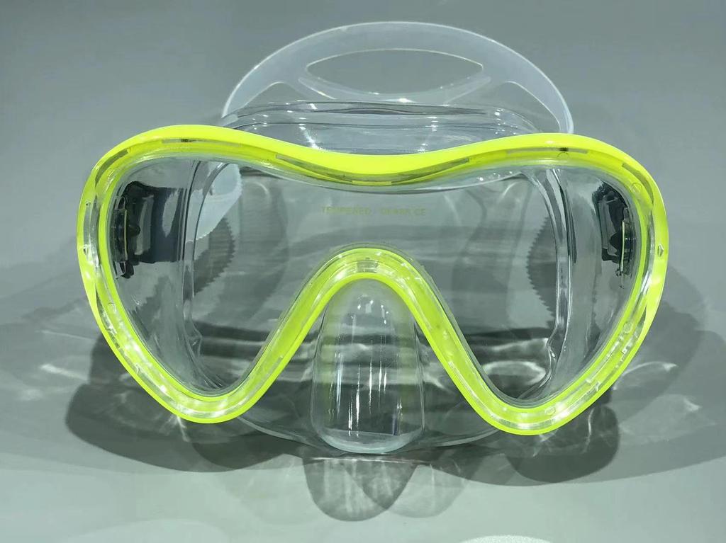 Adult Large Frame Silicone Diving and Snorkeling Goggles