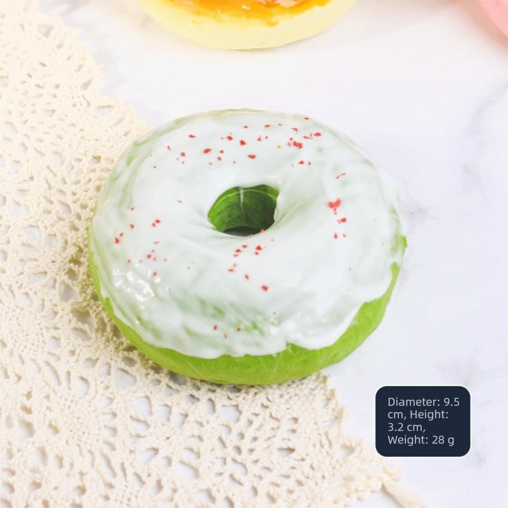 Soft Simulated Cheese Bun Stress Relief Slow Rising Toy Bread Squishy Toy for Adults Kids Gift