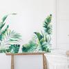 Tropical Leaves Wall Stickers, Green Botanical Removable Decals for Living Room Bedroom Home Interior Wall Decor