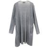 BARNEYS NEWYORK Long sleeve long knit cardigan gray Women Used