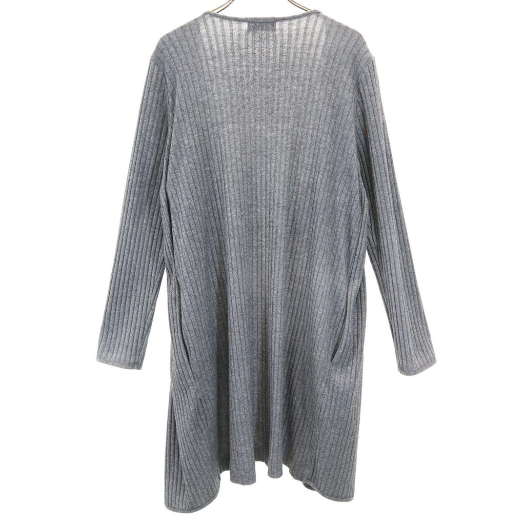 BARNEYS NEWYORK Long sleeve long knit cardigan gray Women Used