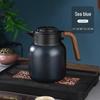 316 Stainless Steel Portable Insulated Teapot with Titanium Plating and Tea-Water Separation, Large Capacity for Stewing