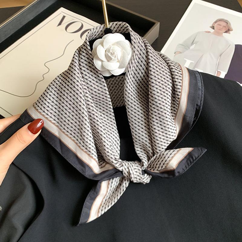 70% cotton 30% silk Scarf Women apaszka Hijab Bandana Foulard Female Headbanda Warm Pashmina Scarves Echarpe Shawl Wrap Pashmina